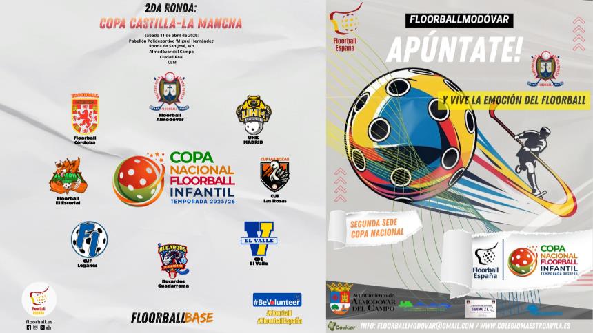Almodóvar del Campo acogerá la próxima parada de la Copa Nacional Floorball Infantil
